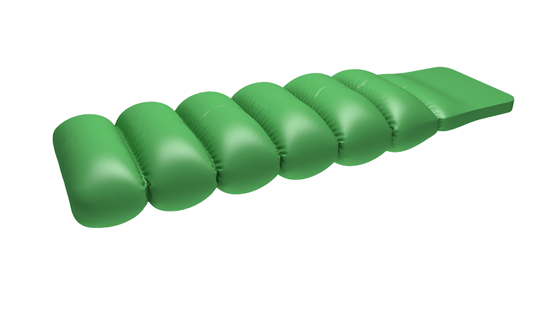 Green worm 3D object